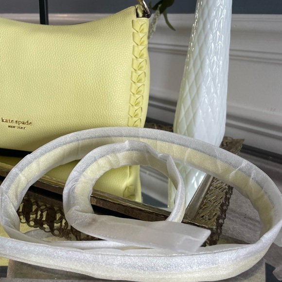 Kate Spade Knott Whipstitch Crossbody Satchel-Suns Out Yellow - Picture 6 of 10